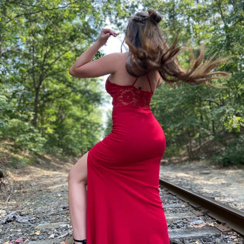 Red prom dress